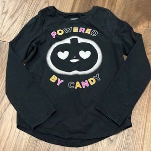 Powered by Candy Girls Long Sleeve Softest Tee Jumping Beans Size 7